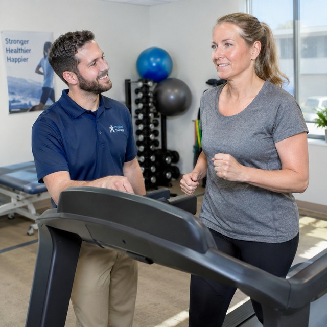 Indoor,Photo,Of,Supervised,Endurance,Training,Between,A,Physical,Therapist shutterstock 2855361933